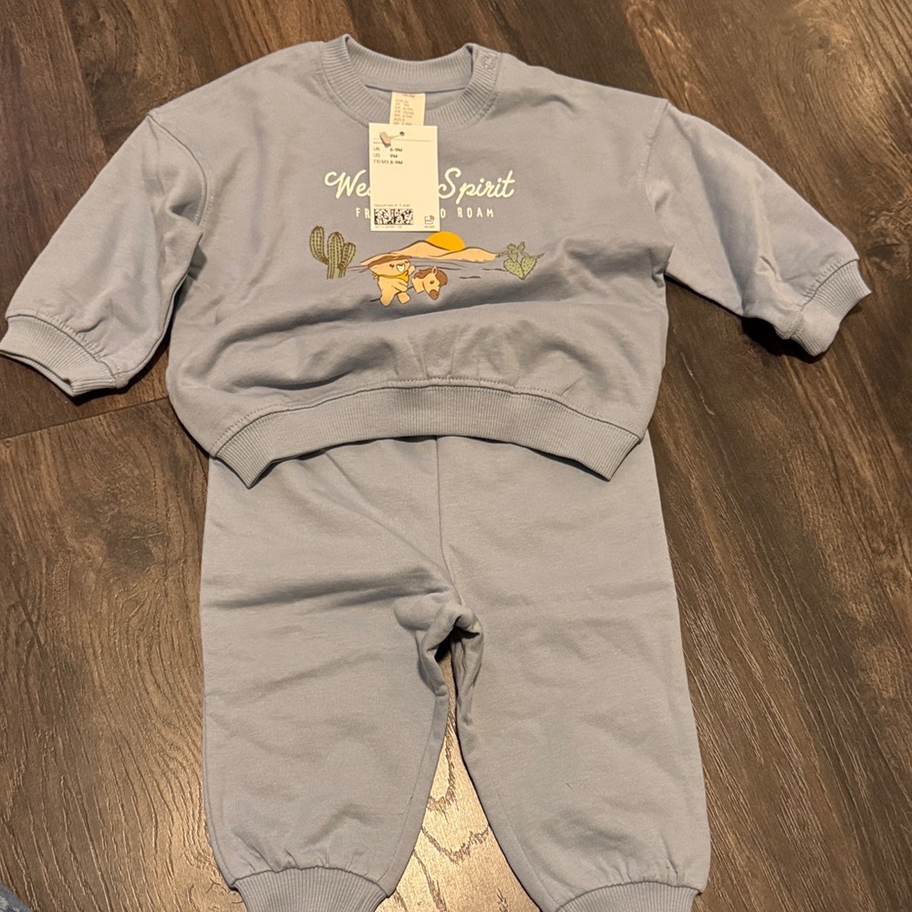 H&M Kids Matching Set in Light Gray